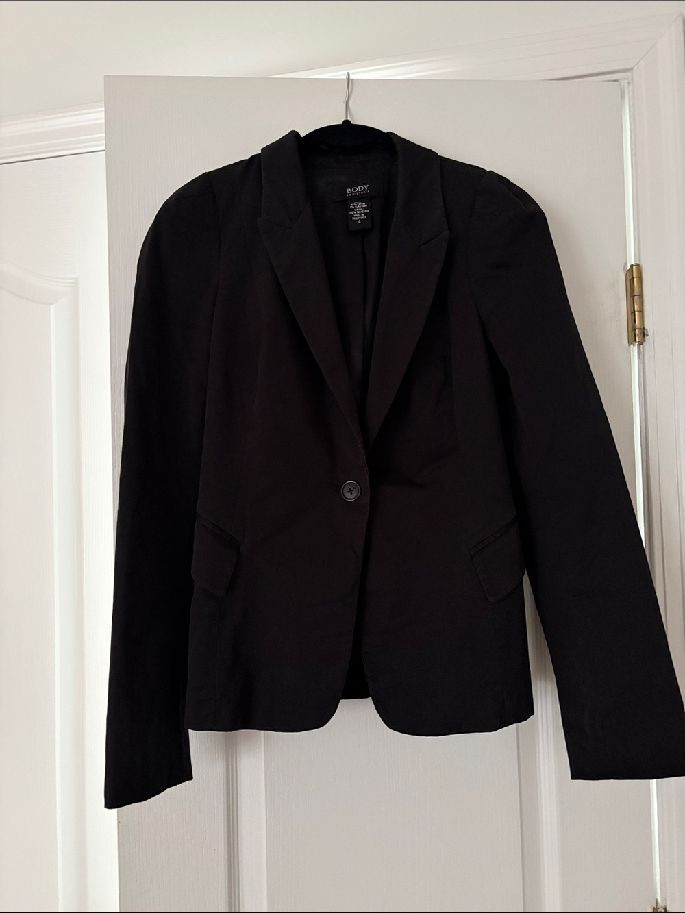 Victoria's Secret Black Single-Button Tailored Blazer